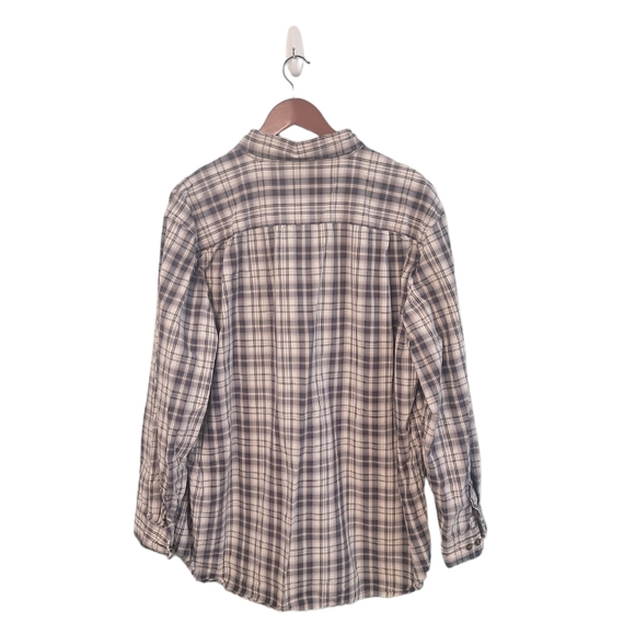 Carhartt Mens Stripe Embroidered Logo Relaed fit Buttoned Down Shirt Size‎ 2x - Picture 4 of 8